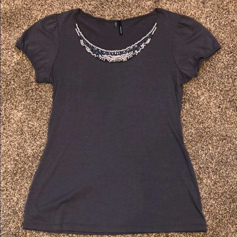 Gray dress shirt